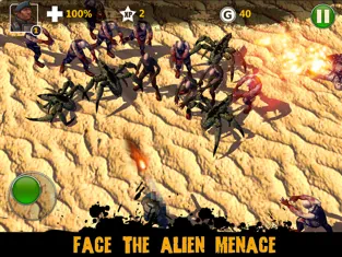 Aliens Space Battle 3D, game for IOS