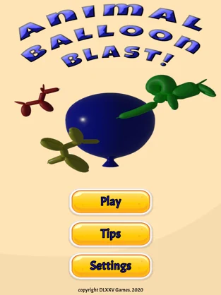 Animal Balloon Blast, game for IOS