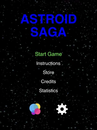 Astroid Saga, game for IOS