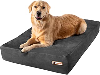 Big Barker 7″ Pillow Top Orthopedic Dog Bed for Large and Extra Large Breed Dogs (Sleek Edition) (Large (48 x 30 x 7), Charcoal Gray)