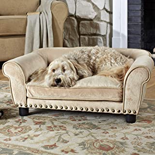Enchanted Home Pet Dreamcatcher Dog Sofa, 33.5 by 21 by 12.5-Inch, Caramel