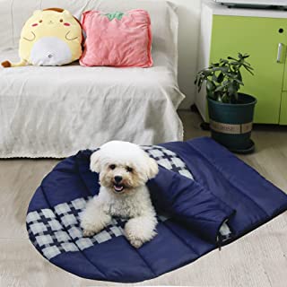 GeerDuo Dog Sleeping Bag Waterproof Warm Packable Dog Bed Mat with Storage Bag for Indoor Outdoor Travel Camping Hiking Backpacking